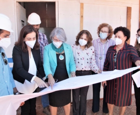Visita às obras da nova creche na UnB. Na foto: o secretário de Infra-Estrutura da UnB (INFRA) Augusto Dias, a subsecretária de Educação Básica do DF Solange Foizer, a secretária de Educação do DF Hélvia Paranaguá, a reitora da UnB Márcia Abrahão, a 